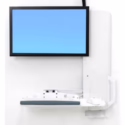 Ergotron 61-081-062, 13.6 kg, 61 cm (24"), 75 x 75 mm, 100 x 100 mm, Height adjustment, White