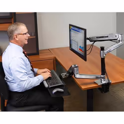 Ergotron LX Series LX HD Sit-Stand 116.8 cm (46") Desk Aluminium - Additional view 8
