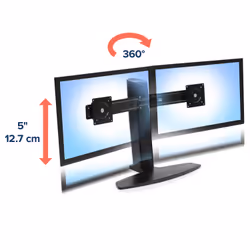 Ergotron Neo Flex Dual Monitor Lift Stand 62.2 cm (24.5") Desk Black - Additional view 6