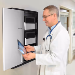 Ergotron DM12-1006-3 portable device management cart/cabinet Portable device management cabinet Black, Silver - Additional view 5