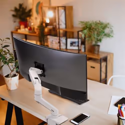 Ergotron HX Series 45-475-216 monitor mount / stand 124.5 cm (49") Desk White - Additional view 4
