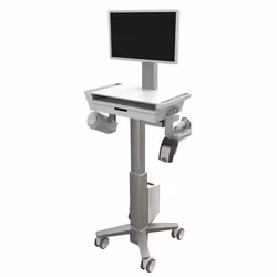 Ergotron CareFit Slim 2.0, Multimedia cart, Gold, White, Aluminium, Plastic, Steel, Universal, 14500 kg, 53.3 cm (21")