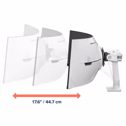 Ergotron HX Series HX ARM WITH VERY HEAVY DUTY PIVOT DESK (WHITE), FOR 1000R 57" MONITORS - Additional view 5