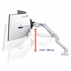 Ergotron HX Series HX ARM WITH VERY HEAVY DUTY PIVOT DESK (WHITE), FOR 1000R 57" MONITORS - Additional view 8