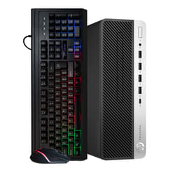 HP ProDesk 600 G4 Desktop Computer PC | Hexa Core Intel i5 (3.0GHz) | 16GB DDR4 RAM | 500 GB SSD Solid State | Windows 11 Professional | RGB Keyboard
