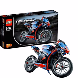 Lego TECHNIC Street Motorcycle 375 Pieces Kids Building Playset | 42036