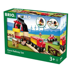 BRIO 33719 Farm Railway Set  Toy Train Set for Kids Age 3 and Up