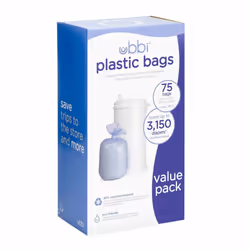 Ubbi Diaper Pail Bag Set 3-Pack Plastic
