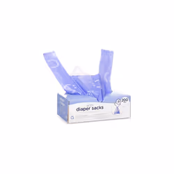 Disposable Diaper Sacks, Lavender Scented, Easy-To-Tie Tabs, Baby Nappy Disposal or Pet Waste Bags, 200 Count