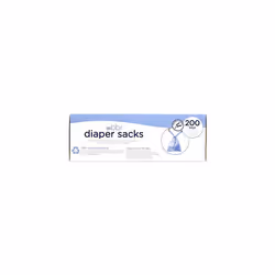 Disposable Diaper Sacks, Lavender Scented, Easy-To-Tie Tabs, Baby Nappy Disposal or Pet Waste Bags, 200 Count