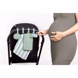 On-the-Go Diapering Gift Set, Includes Changing Mat and Bag, Wipes Dispenser, Pacifier Holder and Bag Dispenser, Newborn Esse ...