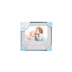 Me & My Sister Sentiment Photo Frame, Big Sister or Brother Gift, Sibling Pictures, Grey