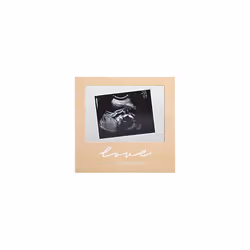 Floating Sonogram Frame, Love at First Sight Wooden Ultrasound Frame, Gender-Neutral Gift