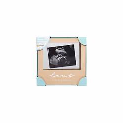 Floating Sonogram Frame, Love at First Sight Wooden Ultrasound Frame, Gender-Neutral Gift