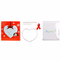 Tiny Ideas Baby's No Bake Hand or Footprint Keepsake Ornament Kit  Chr