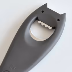 A di Alessi Diabolix Bottle Opener, Black Anthracite, (ABC01 B)