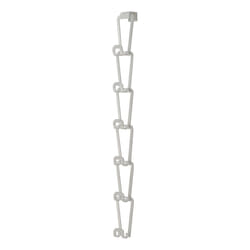 Yamazaki Home Chain Link Bag Holder - Closet Storage Hanging Organizer Rack Steel One Size White