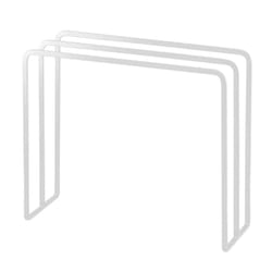 YAMAZAKI Dish Home Dishcloth Hanger | Steel | Towel Holder  One Size  White
