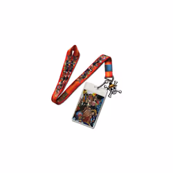 One Piece Luffy and Crews Group Lanyard with Badge ID Holder and PVC Charm
