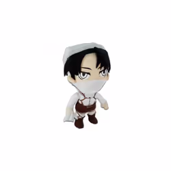 GE Animation Great Eastern Attack on Titan Cleaning Levi Ackerman Stuffed Plush, 8.5"