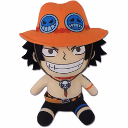 Great Eastern Entertainment One Piece- Ace Sitting Pose Plush 7"" H