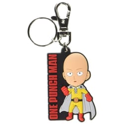 Great Eastern Animation One Punch Man Sd Saitama Standing PVC Keychain  2""  Multicolor