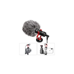 BOYA by MM1 Vlog Video Microphone with Shock Mount Deadcat Windscreen for iPhone OnePlus 7 Pro Samsung Nikon Canon Sony A6400 DSLR Cameras DJI OSMO Ac