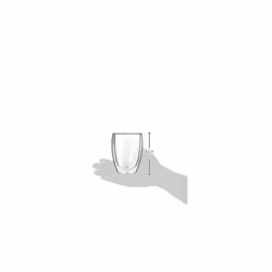 Bodum 12oz Pavina Double Wall High-Heat Borosilicate Glass  Set of 2  Clear