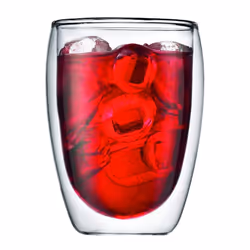 Bodum 12oz Pavina Double Wall High-Heat Borosilicate Glass  Set of 2  Clear