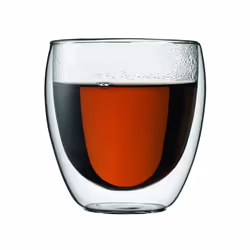 Bodum 4558-10-12 PAVINA Double Walled Thermo Glasses 0.25 L, 8 oz,Transparent, Set of 6