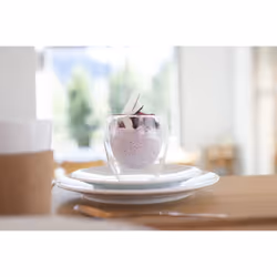 Bodum 2.5oz Pavina Double Wall High-Heat Borosilicate Glass  Set of 2  Clear
