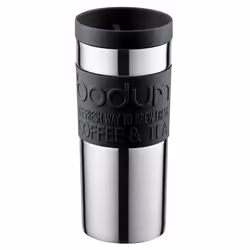 Bodum Stainless Steel Travel Mug, 0.35L, Black