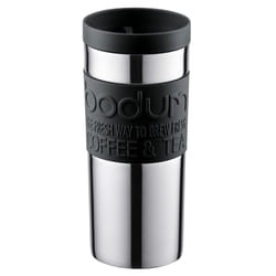 Bodum Stainless Steel Travel Mug, 0.35L, Black