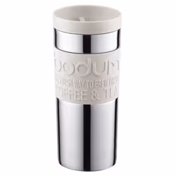 Bodum Stainless Steel Travel Mug 0.35L Off White