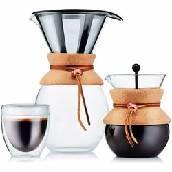 Bodum 11571Â 109Â 1L Pour Over Coffee Maker with Permanent Filter, Layered, Transparent, 14Â x 16.3Â x 20.2Â cm - Additional view 7