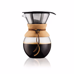 Bodum Pour Over, Pour over coffee maker, Transparent, Glass, 92.5 mm, 103.7 mm, 96.2 mm