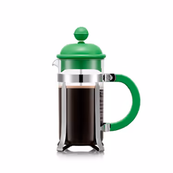 Bodum 1913-538BTR, French Press, 0.35 L, Green, Transparent, Plastic, Silicone, Stainless steel, 3 cups, CAFFETTIERA