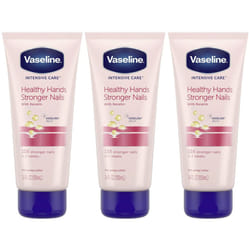 Vaseline Intensive Care Healthy Hands Stronger Nails Lotion with Keratin  Vitamin E  Moisturize Skin & Cuticles  Unscented Lotion  3.4 Fl Oz (Pack of