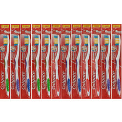 Colgate Premier Clean Bi-level Bristles Toothbrush  Firm  12-pieces