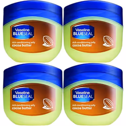 Vaseline Rich Conditioning Petroleum Jelly Cocoa Butter 34 Ounce Pack of 4