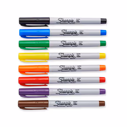 Sharpie 37600PP Ultra Fine Point Permanent Markers (Pack of 3)  Classic Colors  8 Count per Pack  24 Markers Total; Remarkably Resilient Ink Dries Qui