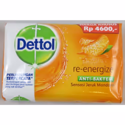 Dettol AntiBacterial Bar Soap ReEnergize 110 Gr  39 Oz Pack of 12