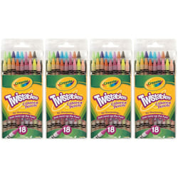 Crayola Twistables Colored Pencils  No Sharpening Needed  18 Count (Pack of 4) Total 72 Pencils