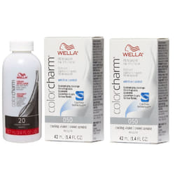 ) Wella Colour Charm Liquid Colour Toner 42ml - O50+O50+Developer (vol.20