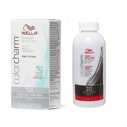 ) Wella Colour Charm Liquid Colour Toner 42ml - T28+Developer (vol.20