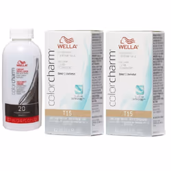 ) Wella Colour Charm Liquid Colour Toner 42ml - T15+T15+Developer (vol.20