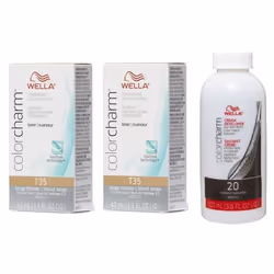 ) Wella Colour Charm Permanent Liquid Hair Toner - 42ml - T35+T35+Developer(Vol.20
