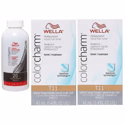 ) Wella Colour Charm Liquid Colour Toner 42ml - T11+T11+Developer (vol.20