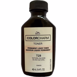 Wella Color Charm Permanent Liquid Hair Toner - Blondes - T28 Natural Blonde