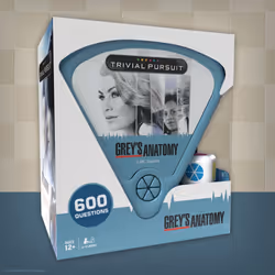 Trivial Pursuit Grey's Anatomy  Trivia Game from The Hit Hospital Drama TV Series  600 Questions & Die in Travel Container  Officially Licensed Grey's